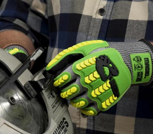 MAGID T-REX HPPE Construction Impact Gloves, ANSI Level A5, 72 Pair - size: 11/XXL, style: 72 Pair