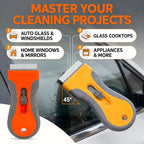 Razor Blade Scraper Tool, 2-Pack with 20 Replacement Blades, Window Scraper