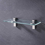 Solid Metal Adjustable Wood/Glass Shelf Bracket Wall Mount, Brushed Nickel, 4 Pcs - size: Brushed Nickel-4pcs