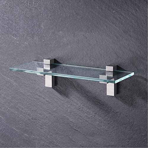 Solid Metal Adjustable Wood/Glass Shelf Bracket Wall Mount, Brushed Nickel, 4 Pcs - size: Brushed Nickel-4pcs