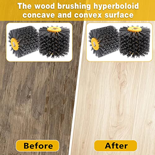 Shinboc 4.7x4 Inch Surface Conditioning Tool, 180 Grit Nylon Drawing Wheel - style: 180 Grit