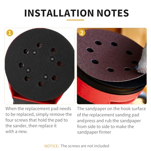 Orbital Sander Pad Replacement for Milwaukee, 1 Pack - style: Plastic Pad 1 PACK