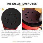 Orbital Sander Pad Replacement for Milwaukee, 1 Pack - style: Plastic Pad 1 PACK
