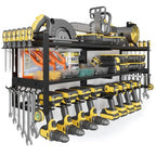 Power Tool Organizer Wall Mount, 350LBS Capacity, 3 Tier, 8 Drill Holders - size: 32.8" Width 3-Tier