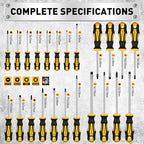 HORUSDY 140-Piece Magnetic Screwdriver Set with Plastic Racking, Includes SAE & Metric Hex Keys, Precision Screwdriver and Magnetizer Demagnetizer DIY Tools for Men Tools Gift - style: 140-Piece Magnetic Screwdriver Set with Plastic Racking