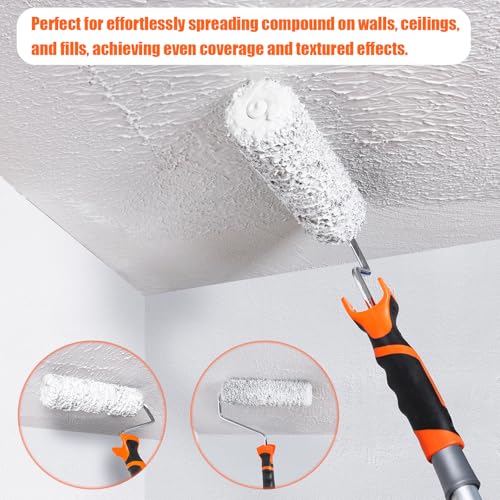 5pcs 9" Drywall Compound Roller Covers, Shed-Resistant Drywall Mud Roller - color: 5pcs