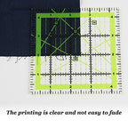UOOU 4.5 inch Quilting Ruler, Square Quilting Square Sewing Ruler - color: Green-Small