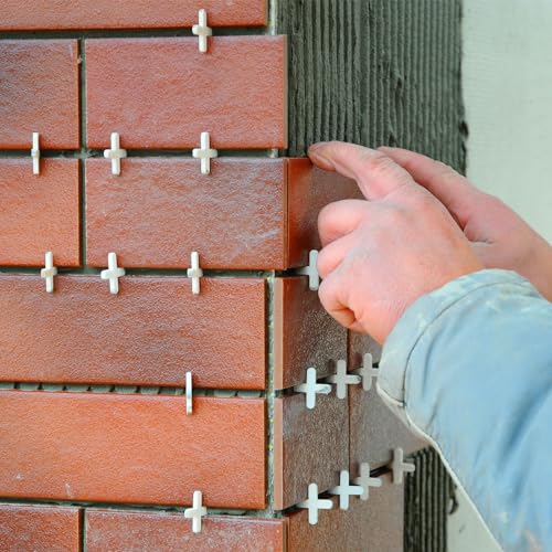 uxcell 1600Pcs Tile Spacers, 1.5mm 1/16" Cross Shape Wall Floor Tile Spacer Tiling Tools for Ceramic Tile Installation, White - size: 1.5mm