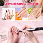 Beetles Cordless Nail Drill Kit, 6 Drill Bit 35 Speeds Electric Nail File - color: B - Grey