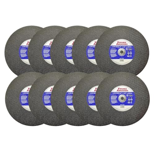 14" Cut Off Wheel Concrete 14x 1/8 x20mm Chop Saw Blade, 90° Cuts, 10 Pack - style: 14 x 1/8 x 20mm