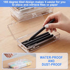 Jetec 6 Pieces Small Clear Plastic Storage Box, 6.1 x 2.6 x 1.2 Inch - size: 6.1 x 2.6 x 1.2 Inch