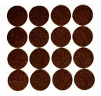 48 Pcs Self Adhesive 1" Round Felt Furniture Pads (Brown, 1") - color: Brown