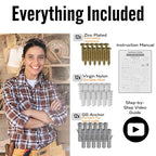 EVALD 8 Inch Floating Shelf Brackets, Hidden Shelf Brackets for Floating Shelves, Heavy Duty Shelf Bracket with Screws & Anchors, Floating Shelf Mount, 8 Inch Shelf Brackets (6 Pack) - size: 8 Inch, style: 6 Pack All-purpose