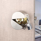Door Knob Lockout Device with Padlock,Stainless Steel - color: Stainless Steel