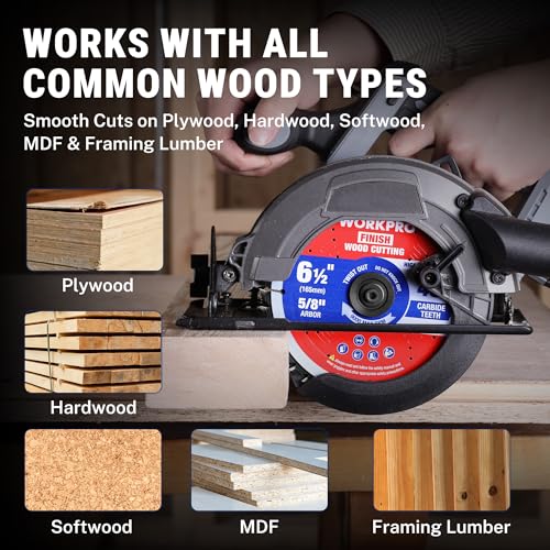 WORKPRO 4-1/2" Circular Saw Blade, 40T General Wood Cutting Set