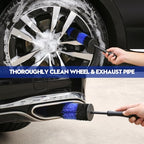 Qydipclin 34Pcs Car Detailing Kit, Car Detailing Brush Set, Car Wash Cleaning Kit, Car Detailing Brushes, Professional Car Care Kit for Interior Exterior Wheels, Blue - size: 34pcs