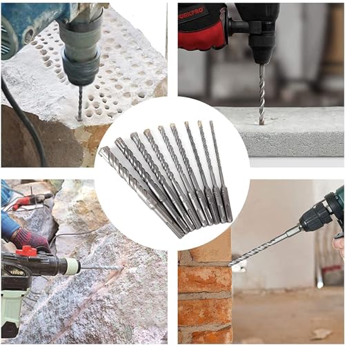 12mm x 200mm Masonry Drill Bit, Carbide Tipped Rotary Hammer Bit