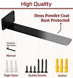 10 Inch Shelf Brackets, 8 Pack Floating Shelf Bracket, 1/5" Thick - size: 10 Inch, style: 8 Pack