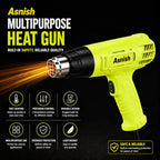 Asnish Heat Gun 1500W, Hot Air Gun Kit Dual Temperature Settings 572℉~932℉