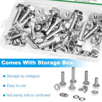 15 Sets M8-1.25 x 25mm Flanged Hex Head Bolts and Nuts Kits - size: M8-1.25 x 25mm