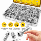 1260PCS M2 Socket Head Screws Assortment Kit, M2x4/6/8/10/12/16/20 mm - size: SS M2 1260pcs