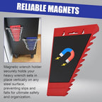 Magnetic Wrench Organizer (2-Pack, Red & Blue) - color: Red & Blue (2PC)