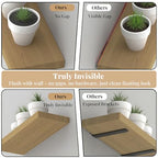 8pcs Wall Shelf Brackets Heavy Duty Floating Shelf Bracket Hidden,Invisible Black Shelving Brackets Decorative Floating Shelf Hardware Heavy Duty,Metal Shelf Support Bracket(4"-8pcs) - size: 4 inch-8pcs