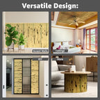 Art3d 48 x 96 in Pole Wrap Natural Bamboo Wall Panel, 2-Pack, Light Burned - color: Light Burned, size: 2-48 inches x 96 inches