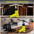 Asnish Heat Gun 1500W, Hot Air Gun Kit Dual Temperature Settings 572℉~932℉