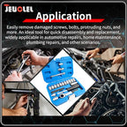 29PCS Pass Through Socket Set, 1/4" Drive Go-Thru Ratchet Kit