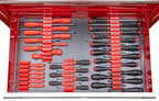 Ernst Manufacturing Screwdriver Pro - Modular Screwdriver Organizer for 13 Tools with Anti-Slip Base, Red - Made in the USA - size: 13-Tool