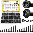 2300PCS M3 Hex Socket Head & Button Head Screws Nuts Assortment Kit - size: M3 2300pcs