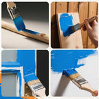KATA 36PC Painters Pyramid Stands with 3 Paint Brushes for Cabinet Doors - color: Painter's Pyramids+3 Brushes Blue