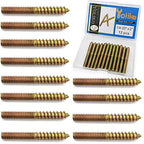 12 Pack 1/4-20 x 2 Inch Hanger Bolts 1/4-20" Double Headed Bolts 1/4 Wood Dowel Screw Self-Tapping Screw Hanger Bolts for Furniture Screws Threaded Rods Bolt 50mm Length - size: 1/4-20"x2"-12PCS