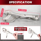 9" Locking Pliers Set, U-Shaped Welding Clamps, 4 Pack