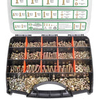 Foliv 1580pcs Metric Bolt Assortment, M4 M5 M6 M8 Nuts and Bolts Assortment Kit, Grade 8.8 Alloy Steel with Yellow Zinc Plated, Length from 12-30mm - style: 1580pcs M4 M5 M6 M8