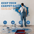 Yiech Carpet Protection Film 24" x 50' - Self Adhesive Floor Protector - size: 24"x50'