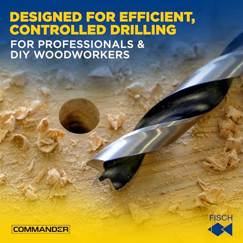 Premium Brad Point Drill Bit - High-Accuracy Woodworking Size: 12mm x 151mm - size: 12 mm x 151 mm (Pack of 1)