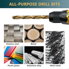 Cobalt Drill Bit Set - 13Pcs M35 HSS Twist Drill Bits Kit 1/16"-1/4" - style: 13 pcs Cobalt