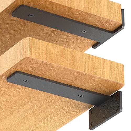 Starunder 12 Inch Floating Shelf Brackets,8 Pack L‑Shape Shelf Supports - size: 12 Inch
