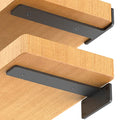 Starunder 12 Inch Floating Shelf Brackets,8 Pack L‑Shape Shelf Supports - size: 12 Inch