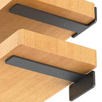 Starunder 12 Inch Floating Shelf Brackets,8 Pack L‑Shape Shelf Supports - size: 12 Inch