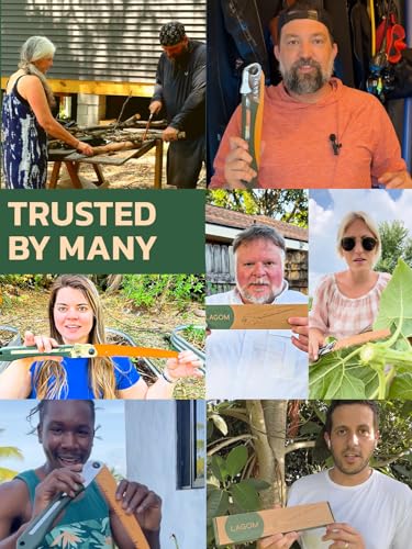LAGOM Folding Pruning Saw | 11.4" Curved Blade | SK5 Steel | Secure Lock - style: Curved 11.4" Single