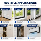 Storystore Self Adhesive Foam Weather Stripping, 1/2"x1/8"x16.5FT Door Seal - size: 1/2In x 1/8In x16.5Ft