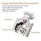 Ravinte 3/8 Inch Overlay Soft Close Hinge Kitchen Cabinet Hinges 50 Pack - size: 3/8 inch Overlay