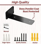 6 Inch Shelf Brackets, 8 Pack Floating Shelf Bracket, 1/5" Thick - size: 6 Inch, style: 8 Pack