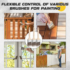 12 Pack Angle Sash Paint Brushes Treated Easy to Grip Wood Handle Synthetic Bristles Smooth Finishes Paint Brushes for Stain Wall Trim Painting Furniture (2.5 Inch) - size: 2.5 Inch