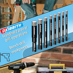 Dry Diamond Drill Bits Set, 5 Pcs Tile Drill Bits for Porcelain, Ceramic, Granite, Marble, Stone, Glass Hard Materials, Round Shank 1/4", 5/16", 3/8", 1/2" Drill Bits, with Storage Case - size: 5 Pcs Diamond Bits