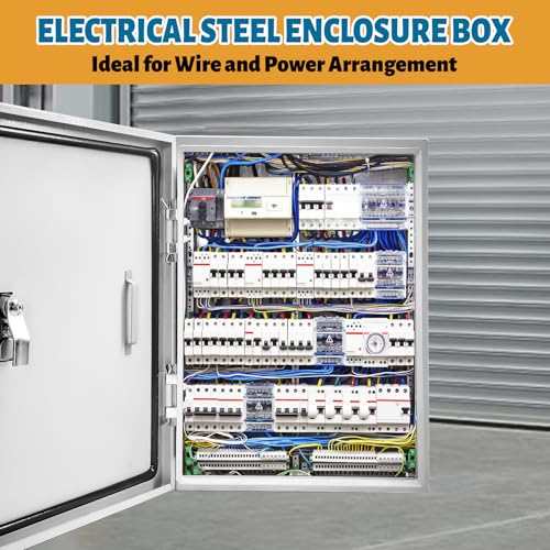 Outdoor Electrical Box 20x12x10 NEMA 4X IP66 Waterproof Box - size: 20 x 12 x 10''