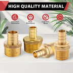 4-PACK EFIELD Pex Crimp Fitting,3/4" x 3/4"NPT Male Adapter(PEX1807021-4) - size: P4, style: 3/4 x 3/4